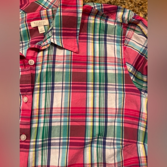 Talbots - Classic Casual Plaid Shirt - Picture 5 of 10